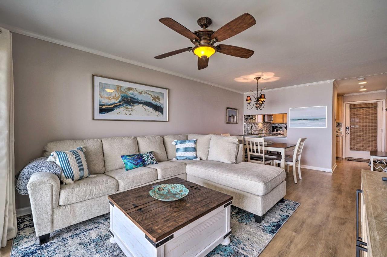 Beachfront Condo With Unobstructed Ocean Views! Oak Island Exterior foto