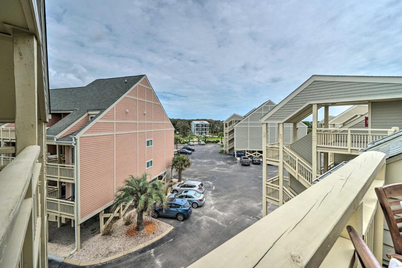 Beachfront Condo With Unobstructed Ocean Views! Oak Island Exterior foto