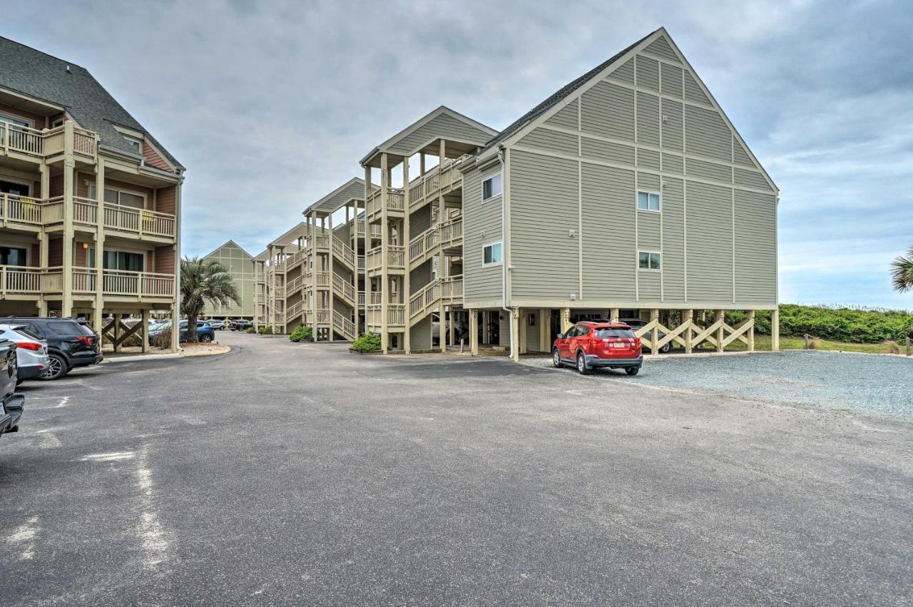 Beachfront Condo With Unobstructed Ocean Views! Oak Island Exterior foto